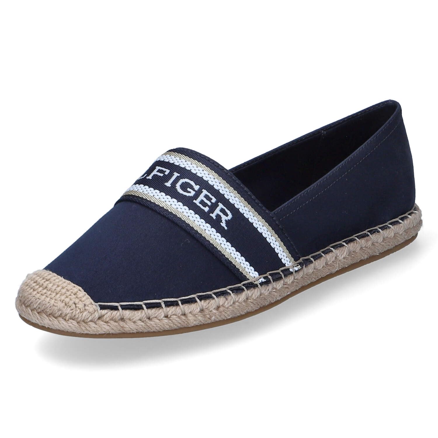 Tommy Hilfiger Alpargatas para Mujer Espadrilles Calzado de Tela, Azul (Space Blue), 41