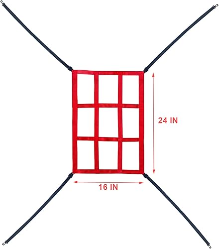Miniatura 4 de Objetivo Strike Zone para red de béisbol y softbol, objetivo de práctica para lanzamiento, golpeo, bateo y atrapada, ayudas de entrenamiento para