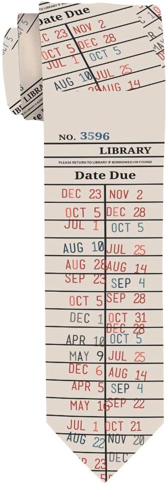 ThisWear Librarian Gifts Library Tie Bookworm Accessories Bookish Accessories Library Book Tie Gift Necktie