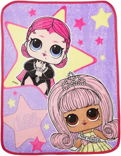 Franco LOL Surprise! - Ropa de cama para niños, manta de seda súper suave, 40 x 50 pulgadas, (producto oficial con licencia)