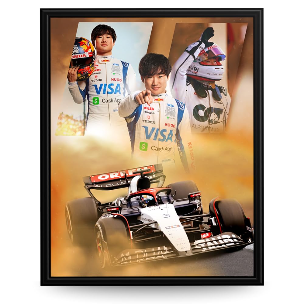 InkFlow F1 Racing Poster - High-Quality Driver Wall Art - Stylish Formula 1 Print for Bedroom, Office, or Living Room - Perfect Gift for Motorsport Fans - 8x10 Unframed Wall Art