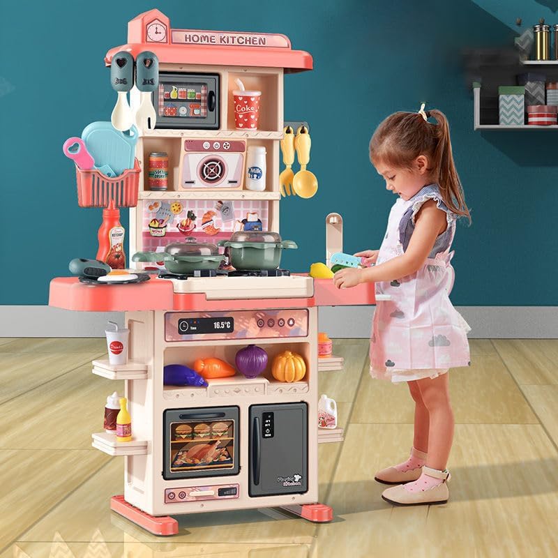 Kids Kitchen Playset with Steam & Running Water, 42 Pcs | Gas Sound & Light, Cooking Stove Toy, For Girls & Boys, Toddler Friendly, Kitchen Accessories-picture-12