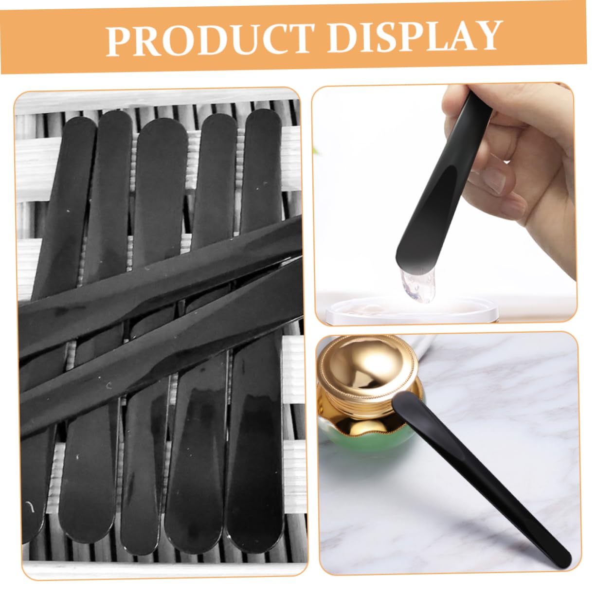 MAGICLULU 250 Pièces cuillère à crème mixeur outils spatule de mélange de plaque cosmétique outil de spatule de maquillage Multifonction palette de maquillage film masque pp