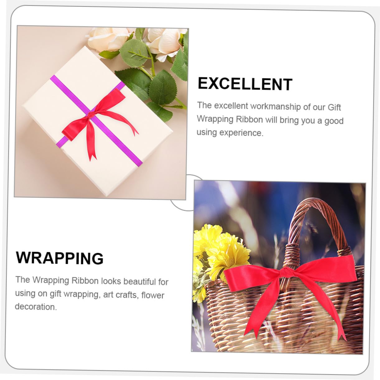 Gatuida 12rollen Bunte Geschenkbänder für Bastelarbeiten Geschenkverpackungen Partydeko Tortenbänder Diy-projekte aus Polyester Einfach Zuschneiden Vielseitig Einsetzbar Zufällige Farbe