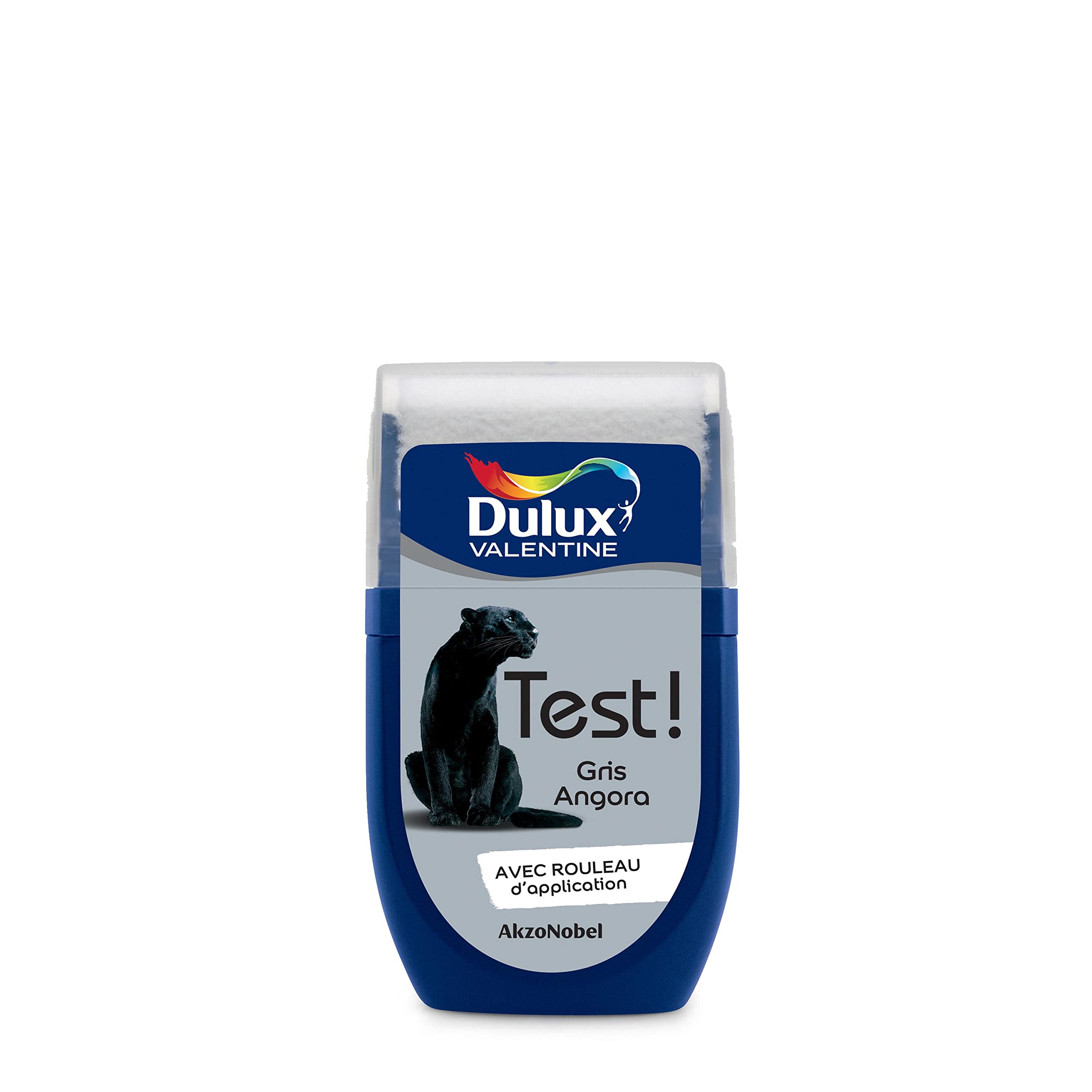 Dulux Valentine Peinture Testeur Crème de Couleur - Murs et Boiseries - Mat - Couleur Gris Angora 30 ml