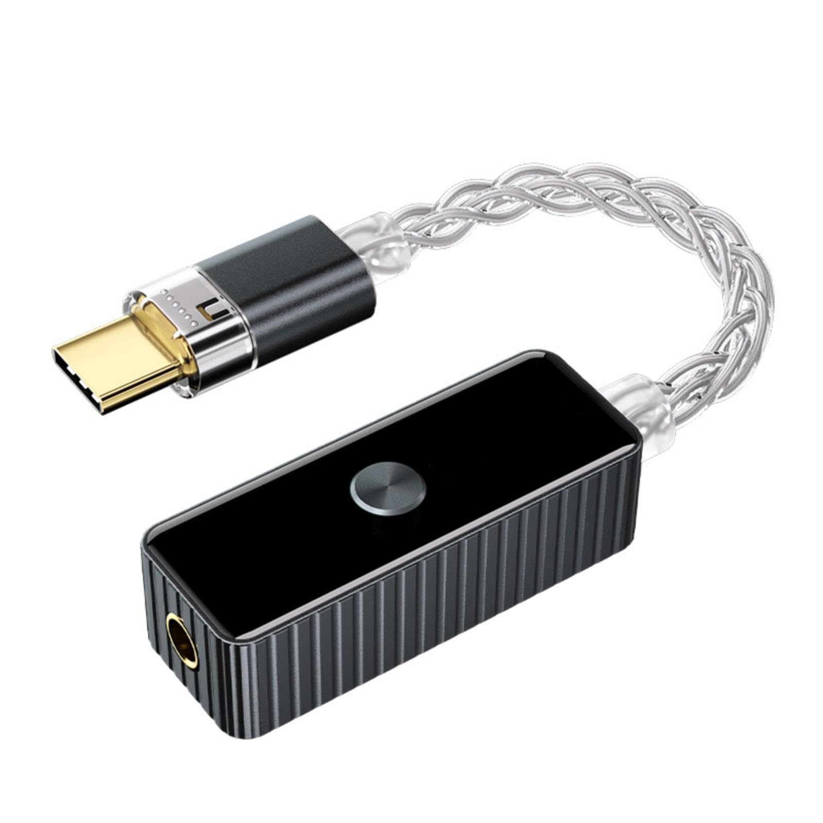 HDOYTXXM Tiny Type C Headphone Amplifier Hifi Digital Auditory Adapter for Smartphones and Laptops Music Payers HiFi Auditory Decod