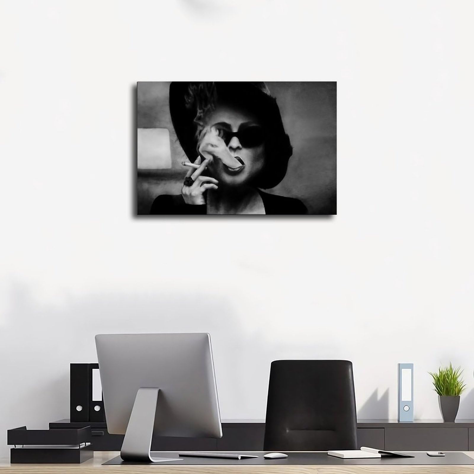 Quadro moderno con nicchia nella parete su tela, favoloso