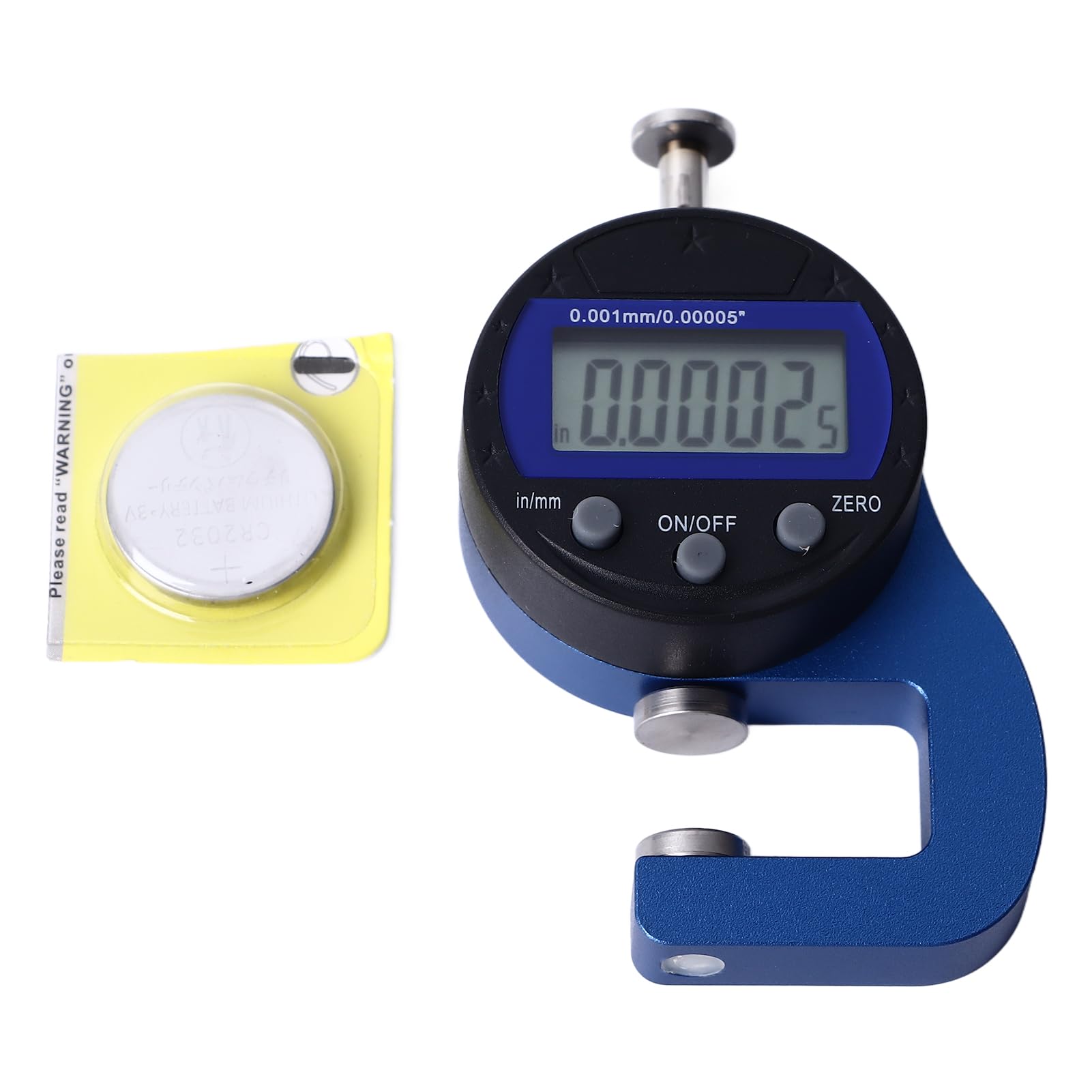 Calibro digitale Mavaol Risoluzione 0,001 mm Strumento di misurazione di precisione in lega di alluminio Batteria Ideale per hobbisti e professionisti dello spessore della carta