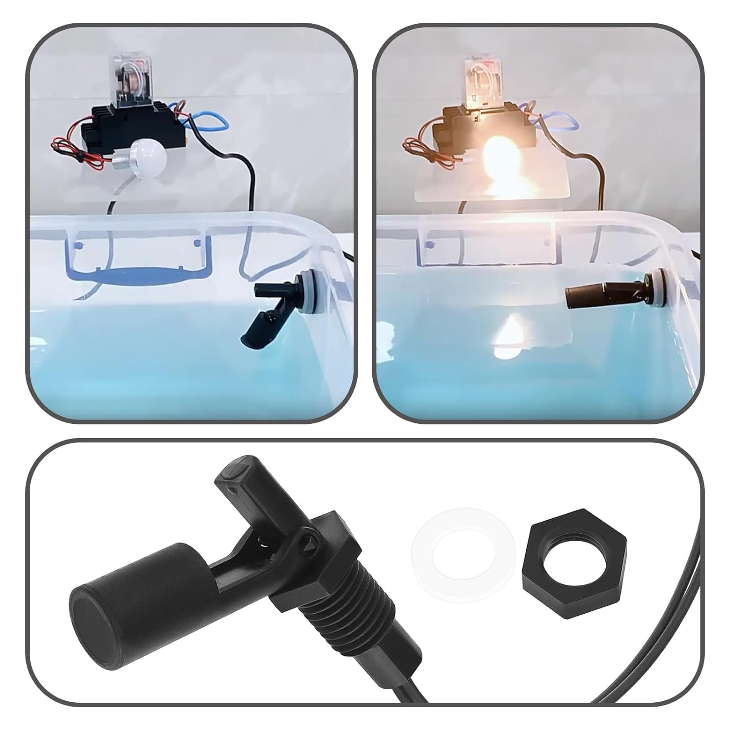 Interruttore Galleggiante Per Livello Acqua - Sensore 10W Per Serbatoi, Acquari E Idroponica - Foto 6