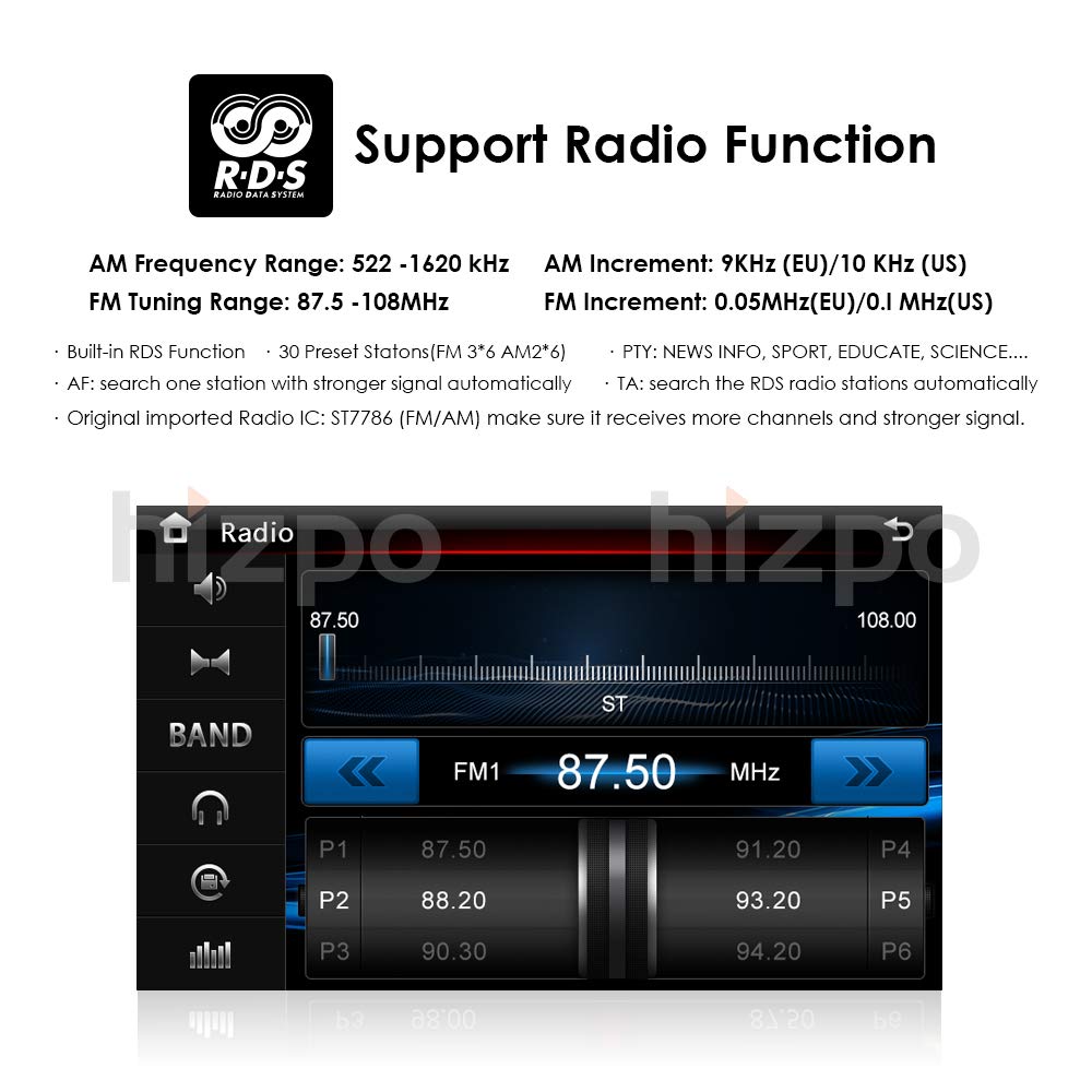 hizpo Car in Dash Radio for Toyota RAV4 2006 2007 2008 2009 2010 2011