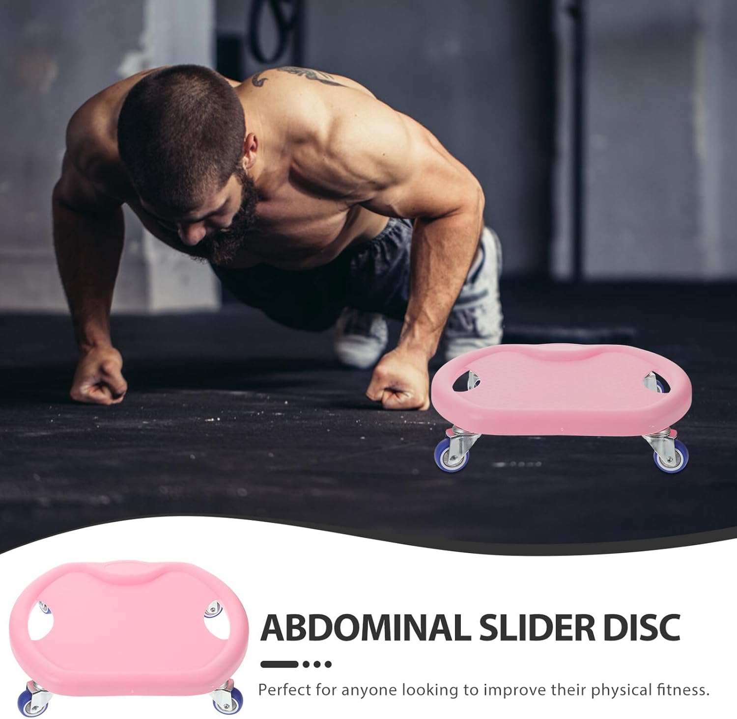 Silent Sliding Abdominal Exercise Discs with Knee Pad Non-slip Fitness Sliders for Full Muscle Workout Portable Home Gym Equipment for Men and Women