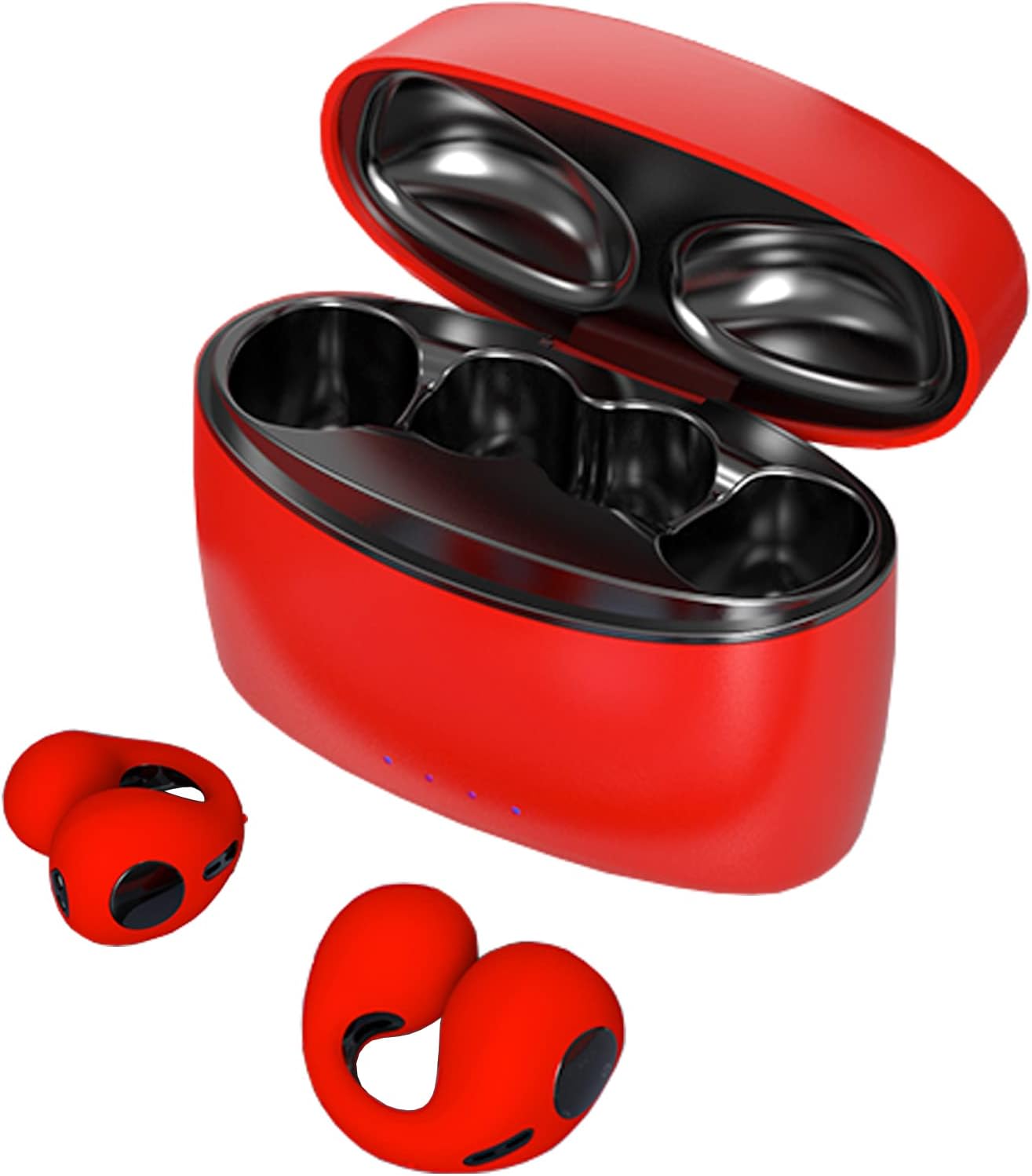 Mudtun Bone Conducting Headphones Wireless Bluetooth 5.3 Clip on Earbuds, Open Ear