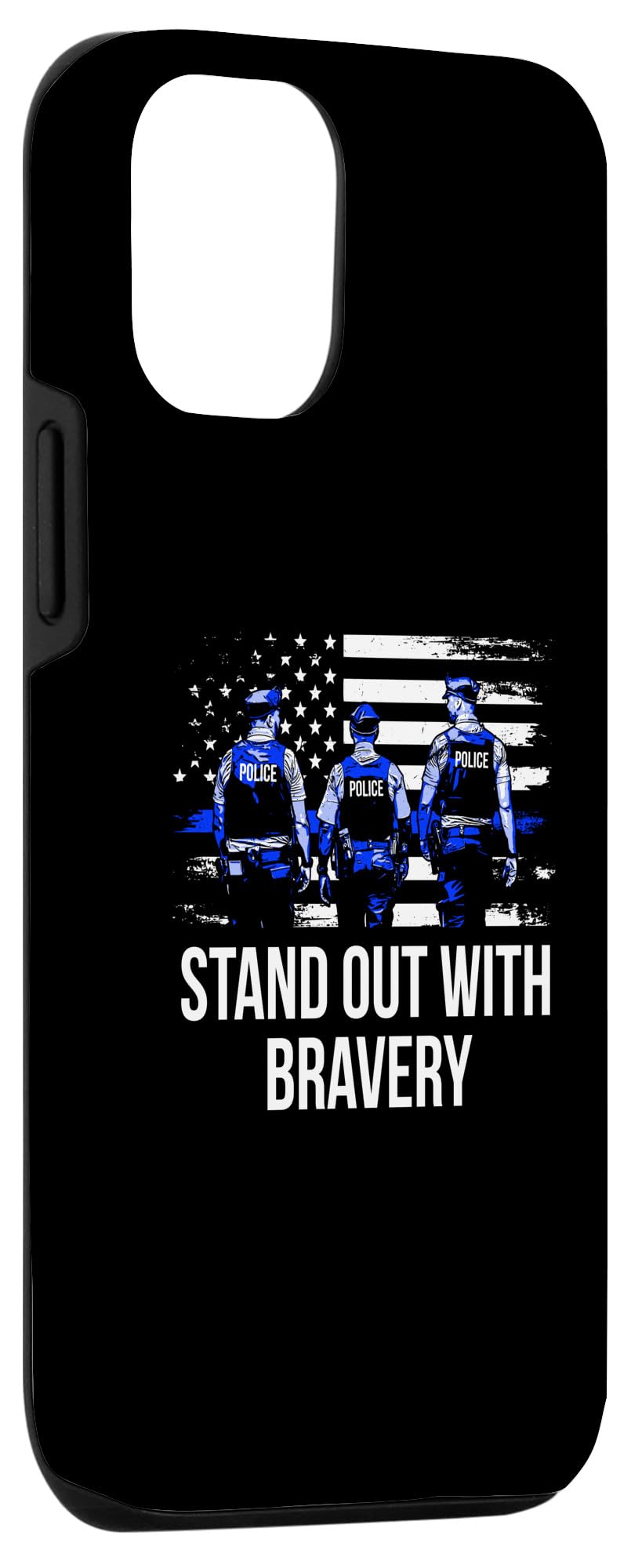 iPhone 13 Stand out with Bravery Police Officer Law Enforcer Cops Case - Image 3