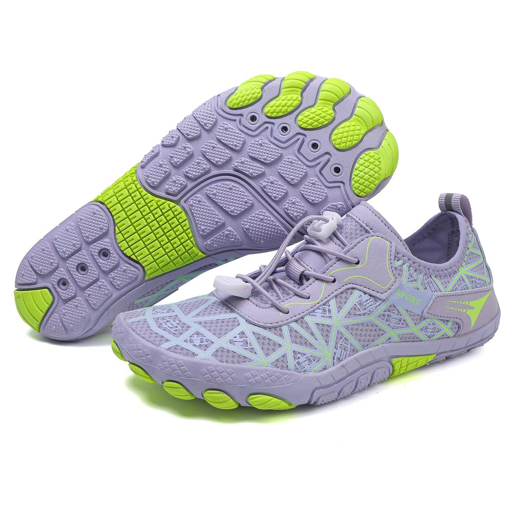 Barfuß Wasserschuhe für Damen Herren, Leichtgewichtige Schnelltrocknende Aqua Strandschuhe für Schwimmen, Pool, Wandern, Sport