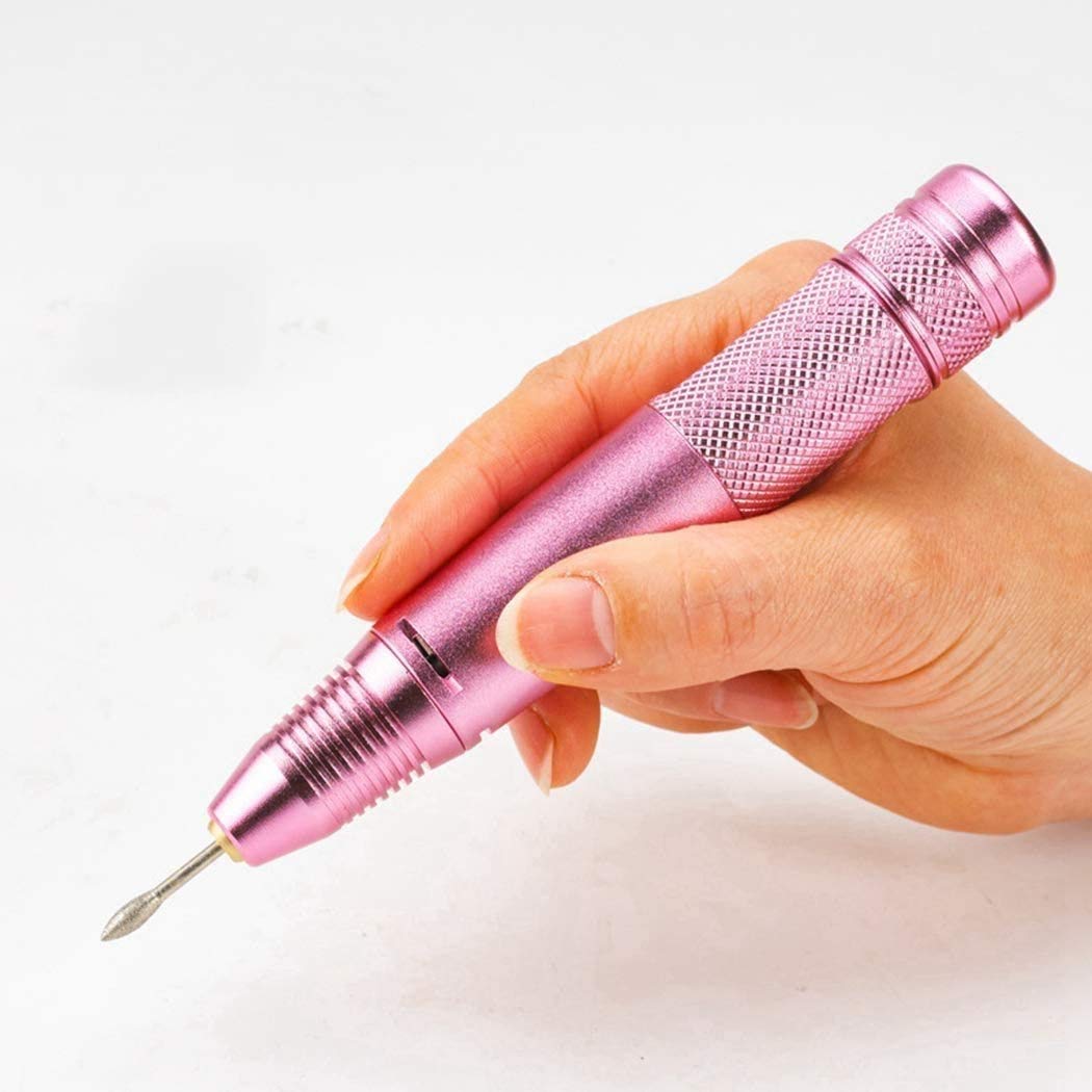 Trapano per Unghie Elettrico Portatile, Kit Lima per Unghie elettrica Professionale compatta Efile per Acrilico, Unghie in Gel per Unghie in Acrilico Poly Gel Nail Art Salon Uso o Uso Domestico