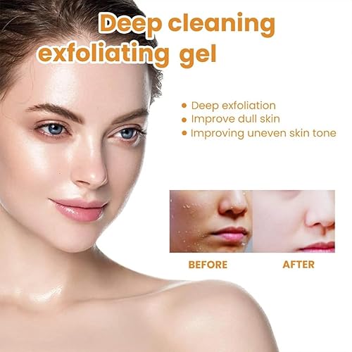 Miniatura 2 de Exfoliante de gel exfoliante naranja para la cara y la piel del cuerpo, exfoliante facial de gel natural para pelar naranja, exfoliante facial