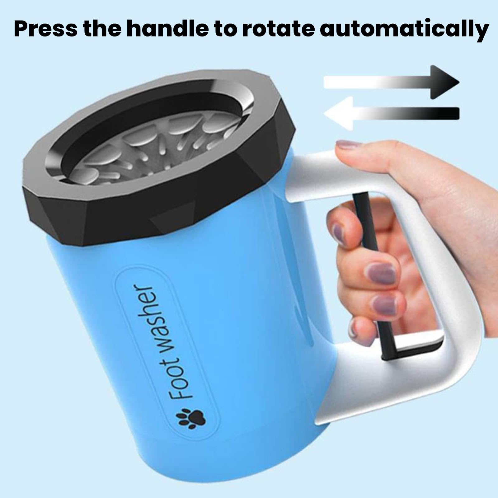 Pfotenreiniger Für Hunde, Tragbare Hundepfoten Reiniger, Silikon Haustierpfotenreiniger Paw Washer 360° Rundum Hunde Pfotenreiniger Zur Massage Und Pflege Schmutziger Krallen,Rosa