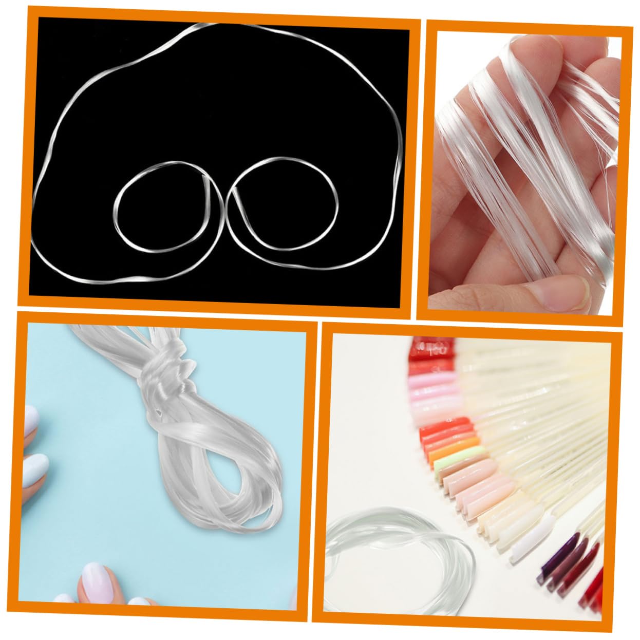 Nail Extension Fibers Shape Easy to Use Manicure Extension Tools for Beginners Professionals Realistic Appearance for Natural Nail Enhancement