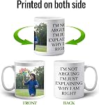 Mug personnalisé avec texte et photo, cadeau de tasse de café personnalisé pour anniversaire, Noël, anniversaire ou tout cadeau, 11oz Mug de voyage de café personnalisé de couleurs multiples