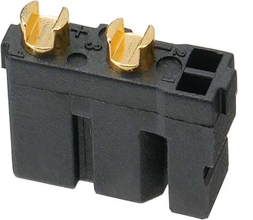 Miniatura 2 de 10 conectores hembra Amass XT30 (2+2), conectores de batería Drone FPV Lipo, chapados en oro para robots RC UAV (negro)