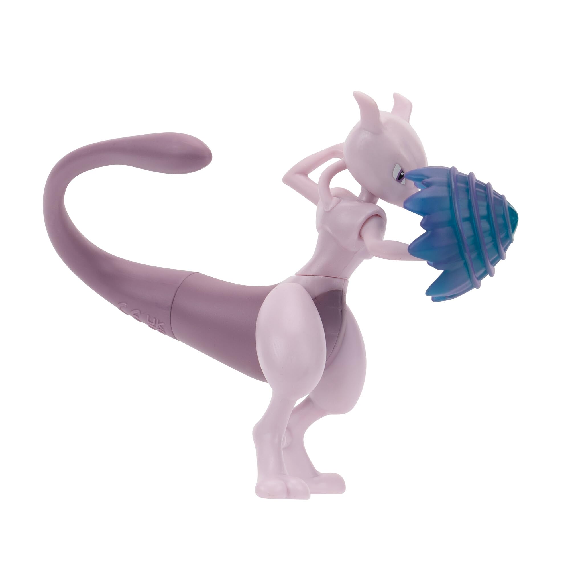 Pokémon PKW3370 - Battle Feature Figure - Mewtu, Resmi Hareketli Figürler, 11,5 cm