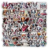 WESILY Pack 50 PCS Boston Terrier Stickers Cute Dog Lovers Waterproof Vinyl Decal Decor Laptop Water Bottle Phone Case Car Motorcycle Stakeboard Scrapbook Gift for Kid Teen Adult
