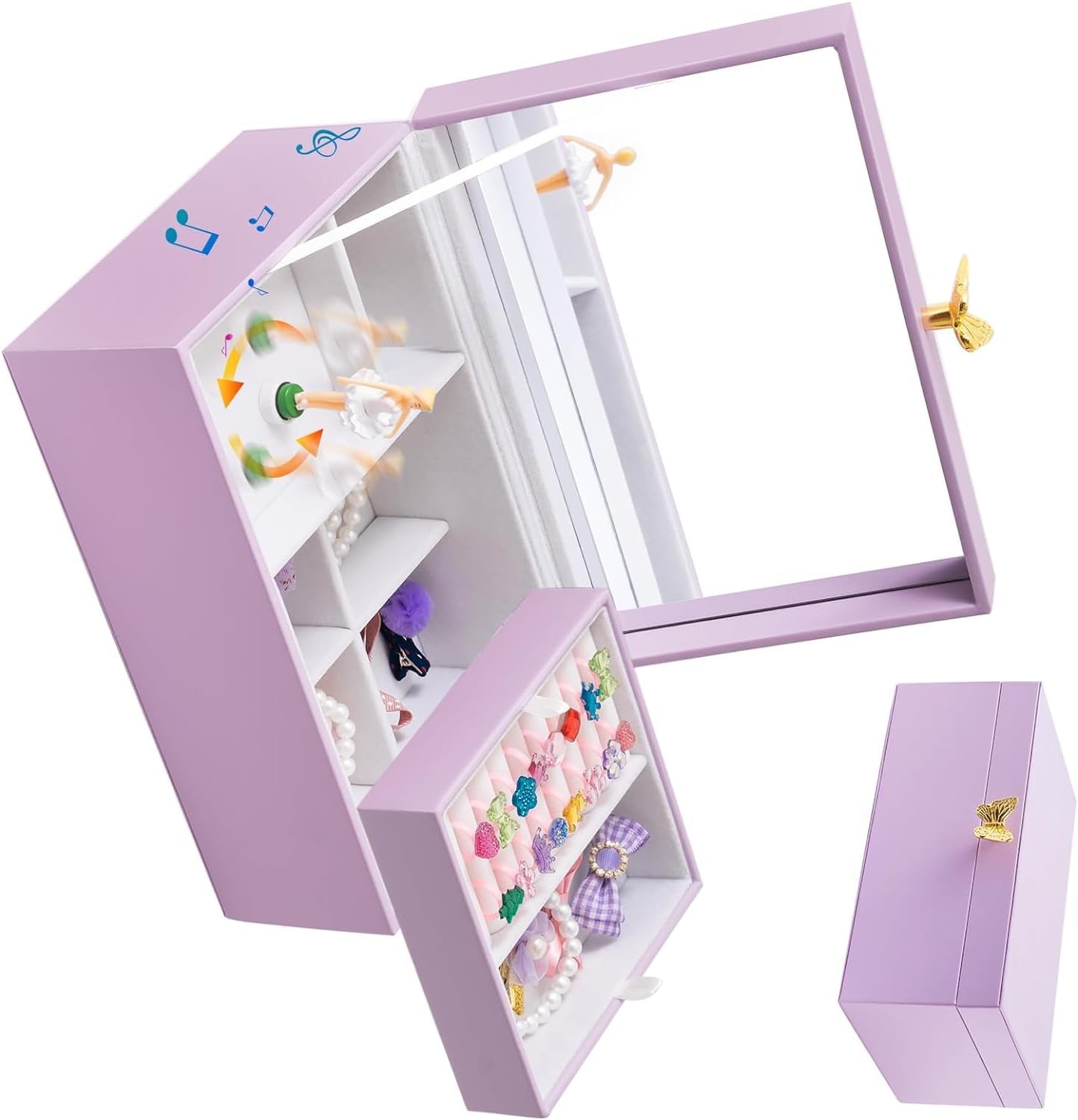 Amazon.com: ProCase Children's Jewelry Box, Kids Jewelry Organizer with Unicorn for Little Girls ...