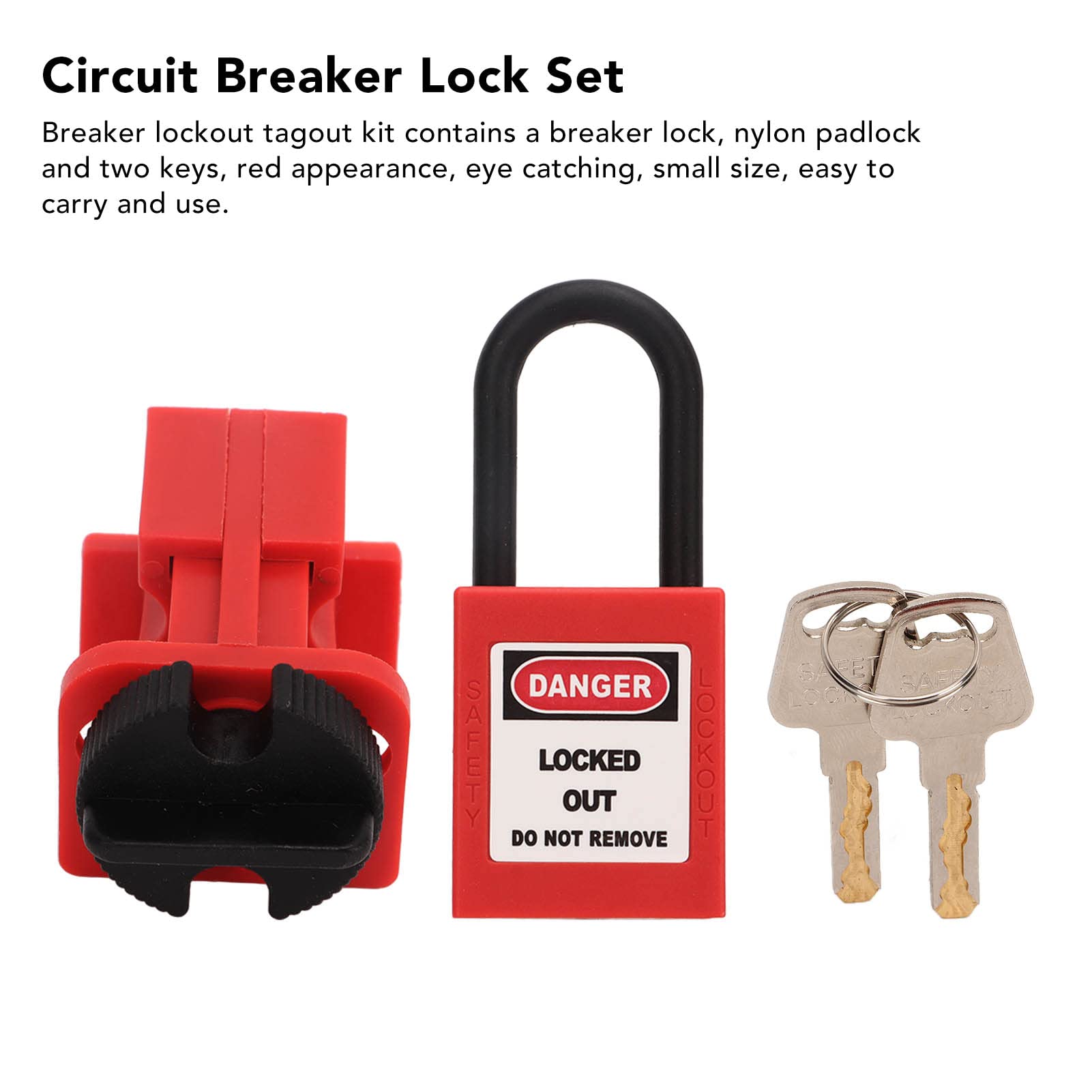 High Toughness Miniature Circuit Breaker Lockout Kit Detailed Structure Industrial Chemical
