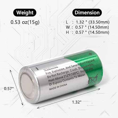 Miniatura 3 de Lunggwey Paquete de 2 baterías de cloruro de ionilo de litio de 3.6 V XL-055F (Li-SOCl2), repuesto para Xeno XL-055F, XL-055H Tadiran TL-2155,