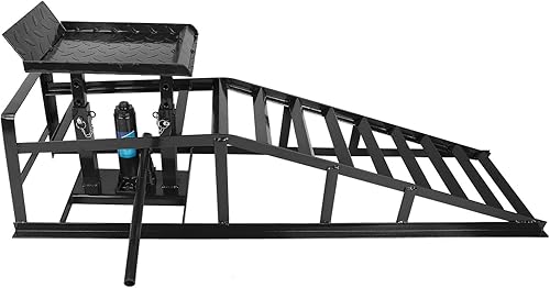 Miniatura 5 de 1 paquete de rampas de servicio para automóviles y camiones, 5T, 10,000 libras, gato hidráulico para automóvil, camión, rampa de servicio de