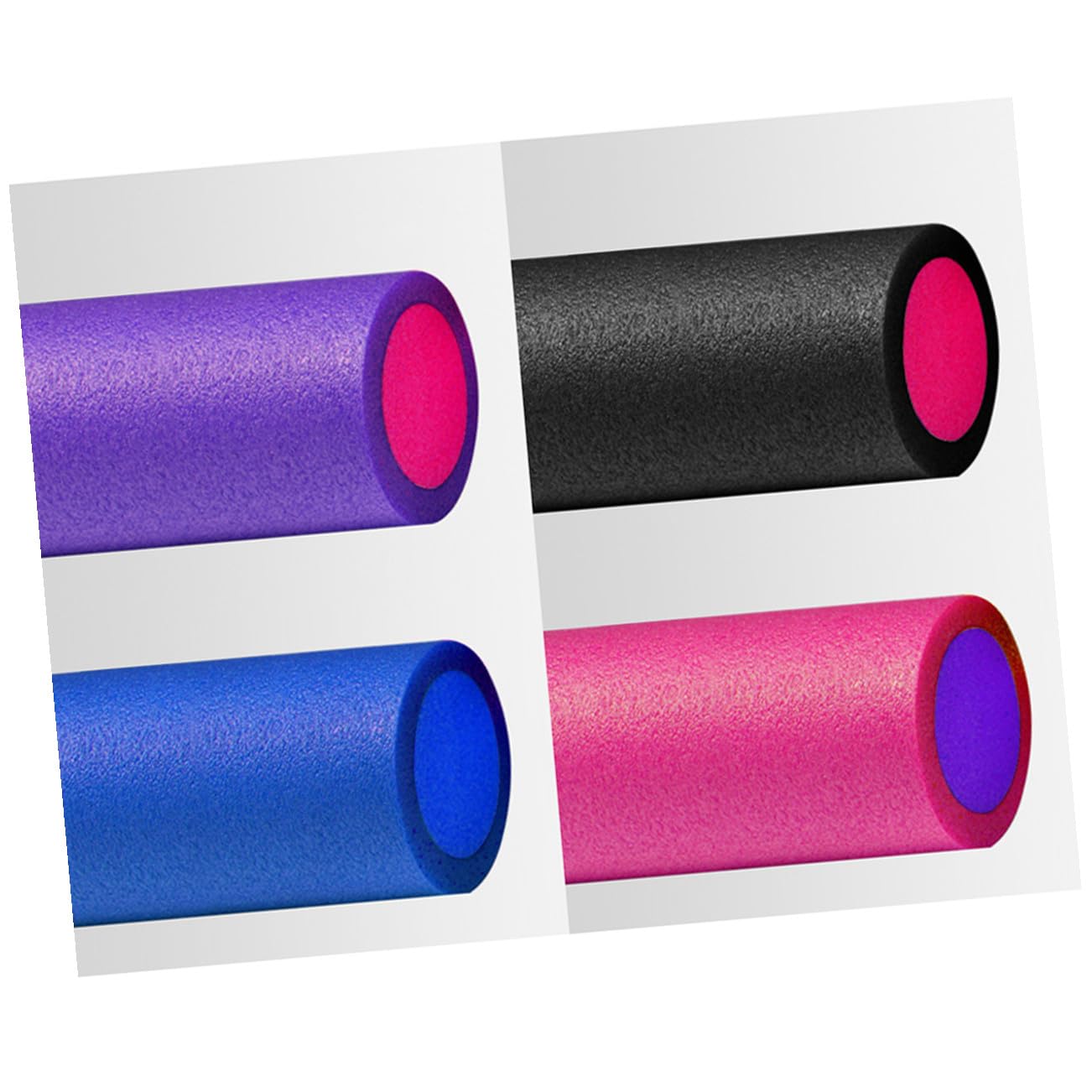 PRETYZOOM Rodillo de Yoga de Espuma Epe para Mujer Eje Exterior de Alta Elasticidad, Accesorio Fitness para Pilates y Masaje Muscular en Casa,