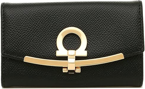 Amazon | [フェラガモ]キーケース ガンチーノクリップ ブラック