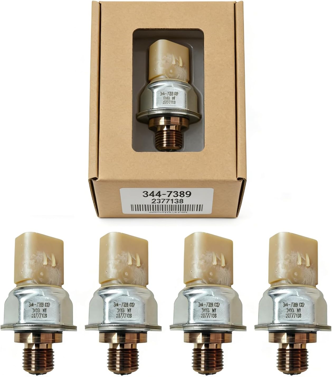 5pcs Heavy Duty Pressure Sensor Switch 344-7389 3447389 Fikowjs Compatible with CAT 950K 962K 966K 972K 990K Wheel Loader C6.6 C18 C11 C15 C3.3B Engine
