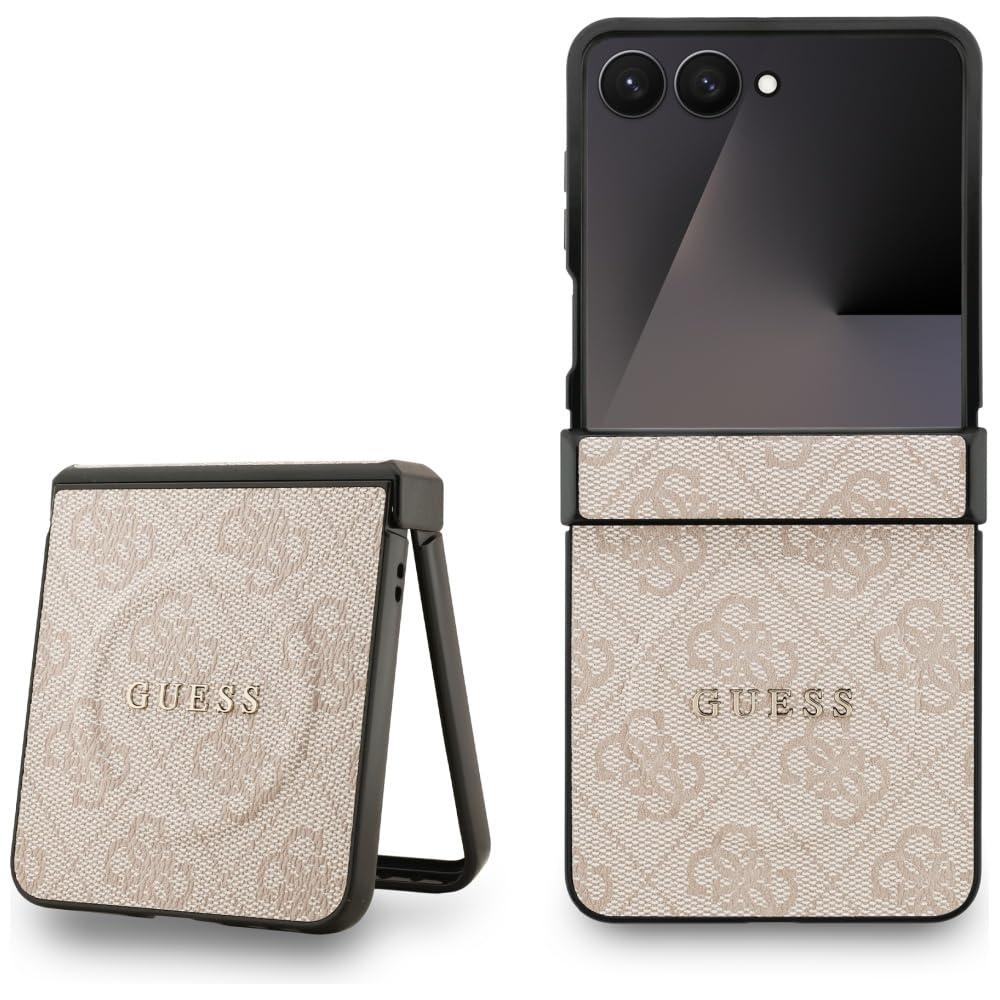 CG Mobile Guess 4G Classic Compatible con MagSafe Funda para Samsung Galaxy Z Flip7 (Rosa)