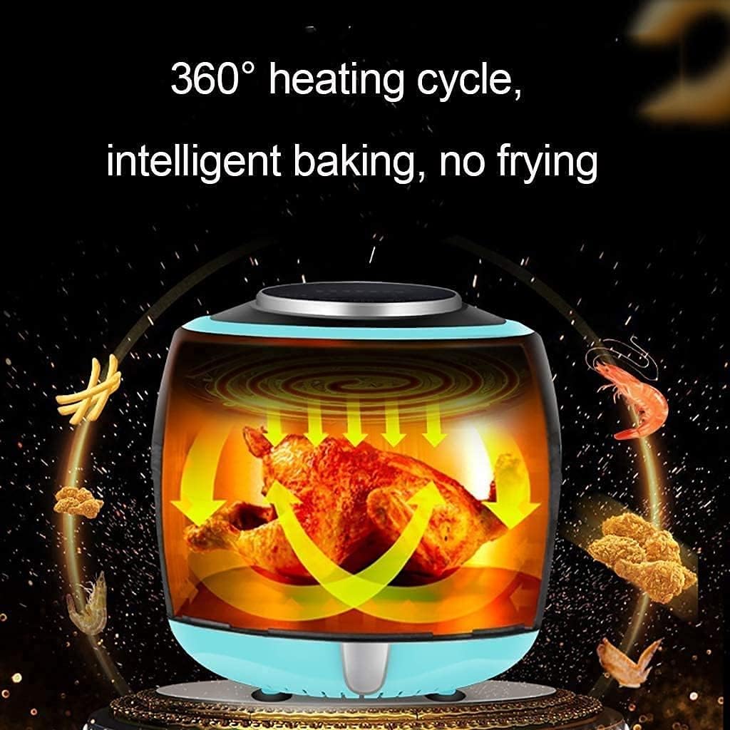 Air Fryer Digital Display 1350W Fry with Less Oil for Healthy Food Adjustable Temperature Control Cooking Presets Dishwasher-Safe Basket 8L Air Fryer Oven