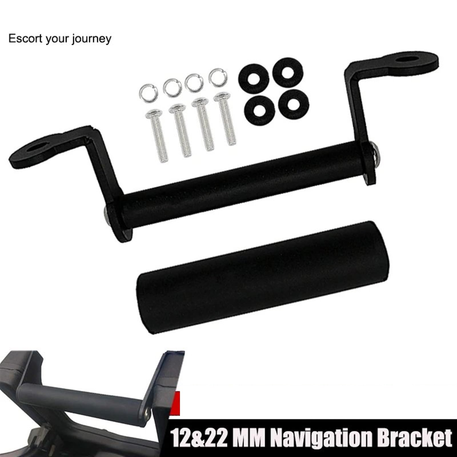 Support Navigation Moto pour Tracer 7/700 GT MT-07, Support Téléphone Accessoires Moto 12/22MM Plaque Navigation GPS(12MM Phone Holder)