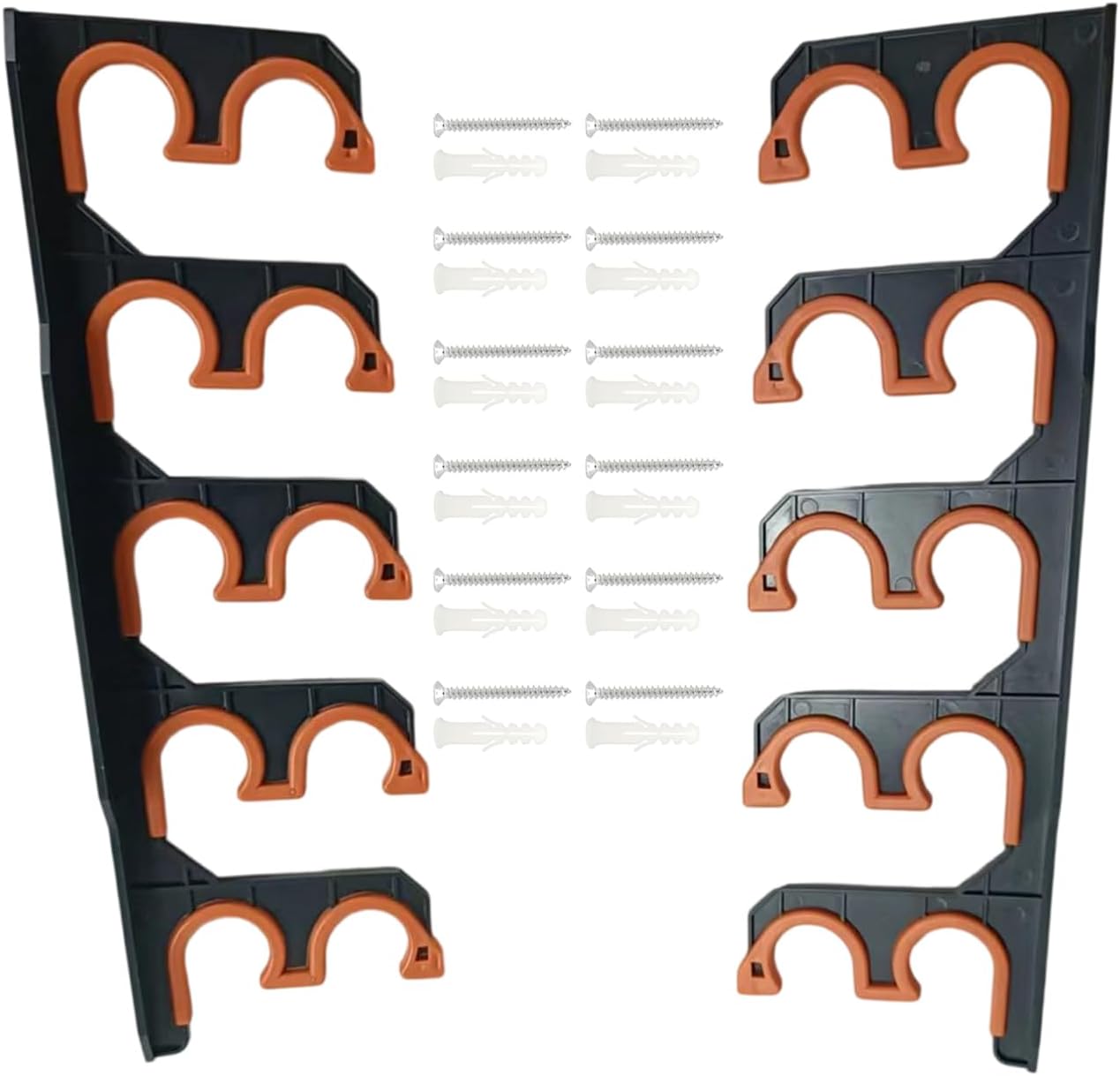 Mjaie Wall or Ceiling Mounted Fishing Rod Hanger Storage Organizers Fishing Rod Rack Holder Hold 10 Display Stand Holder for Men Gift