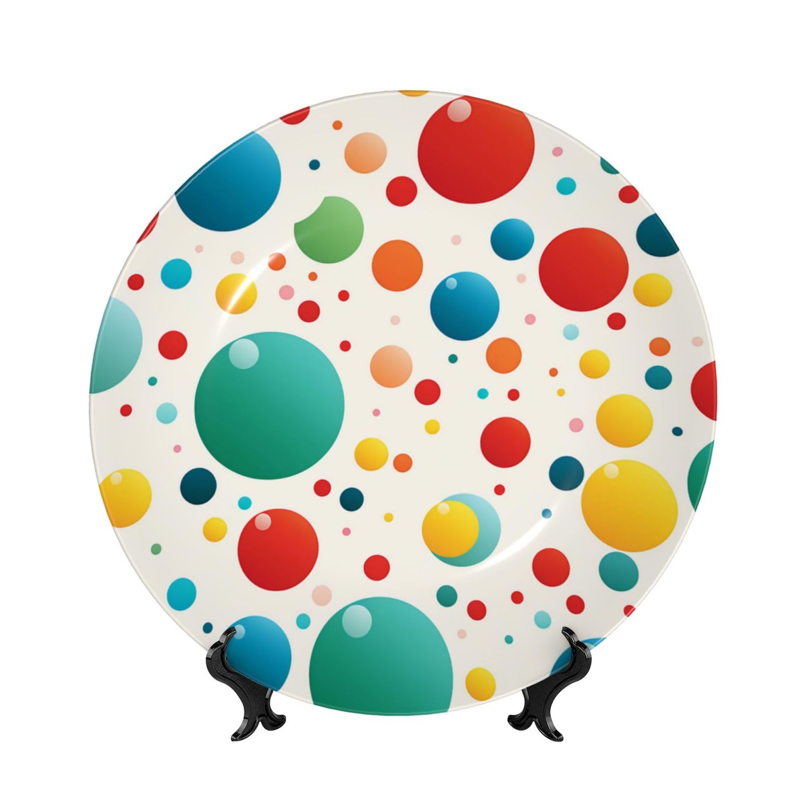 Assiette décorative murale en porcelaine pour raviver un mur blanc