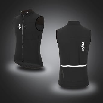 YKYWBIKE Cycling Vest for Men Sleeveless Cycling Jacket Fleece Biking Vest Ykk Full Zip Cycling Gilet Windproof Bike Vest