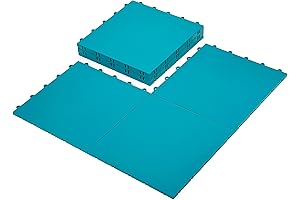 15 Green Tiles: Interlocking, Versatile, High-Durability Colored Flooring Tiles for Portability