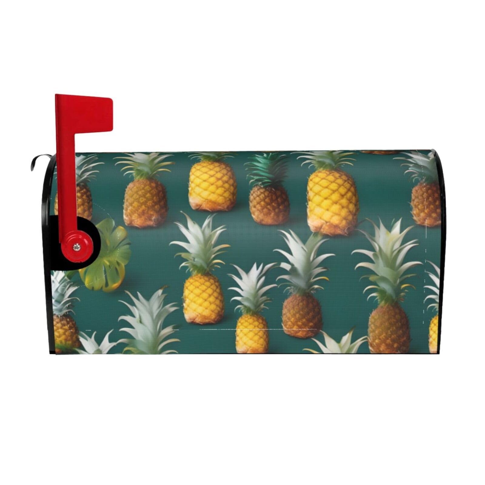 Tropical Fruit Paradise Print Mailbox Cover Wraps Post Letter Box Cover Decor For Outside Garden Yard Farmhouse Home