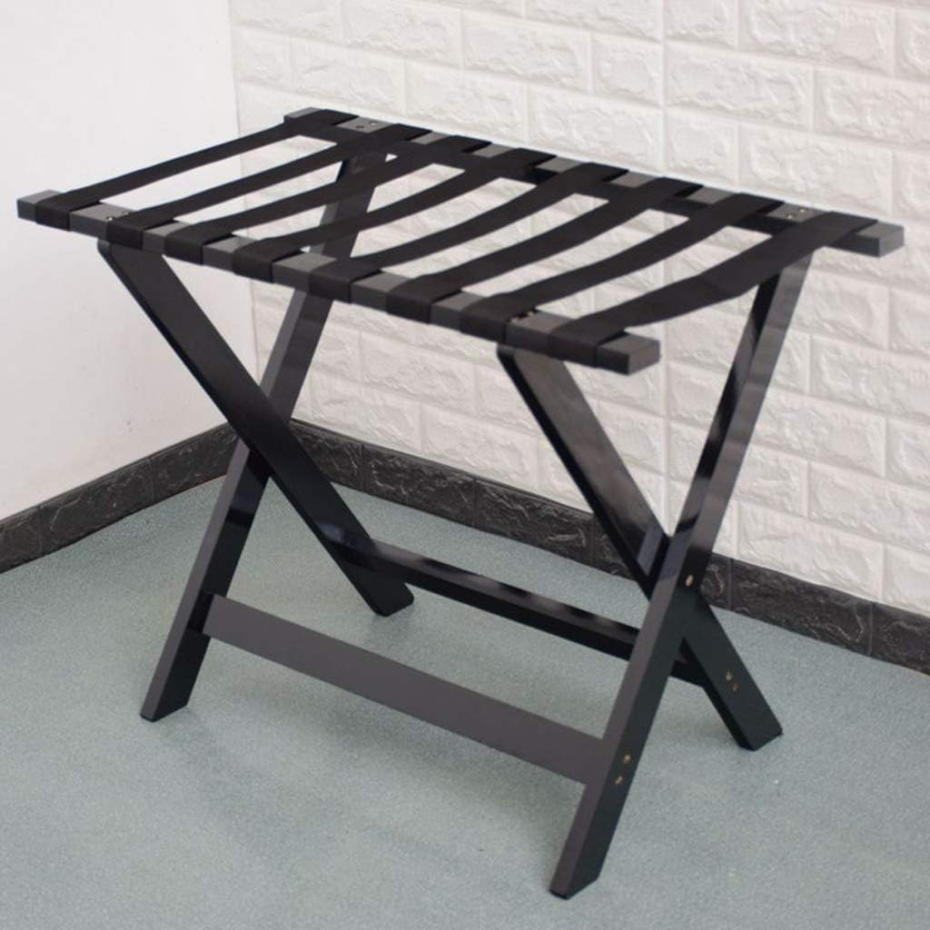 Hotel Luggage Rack Solid Wood Room Household Folding Luggage Rack Hanger (80 × 45 × 60CM) (Color : A)