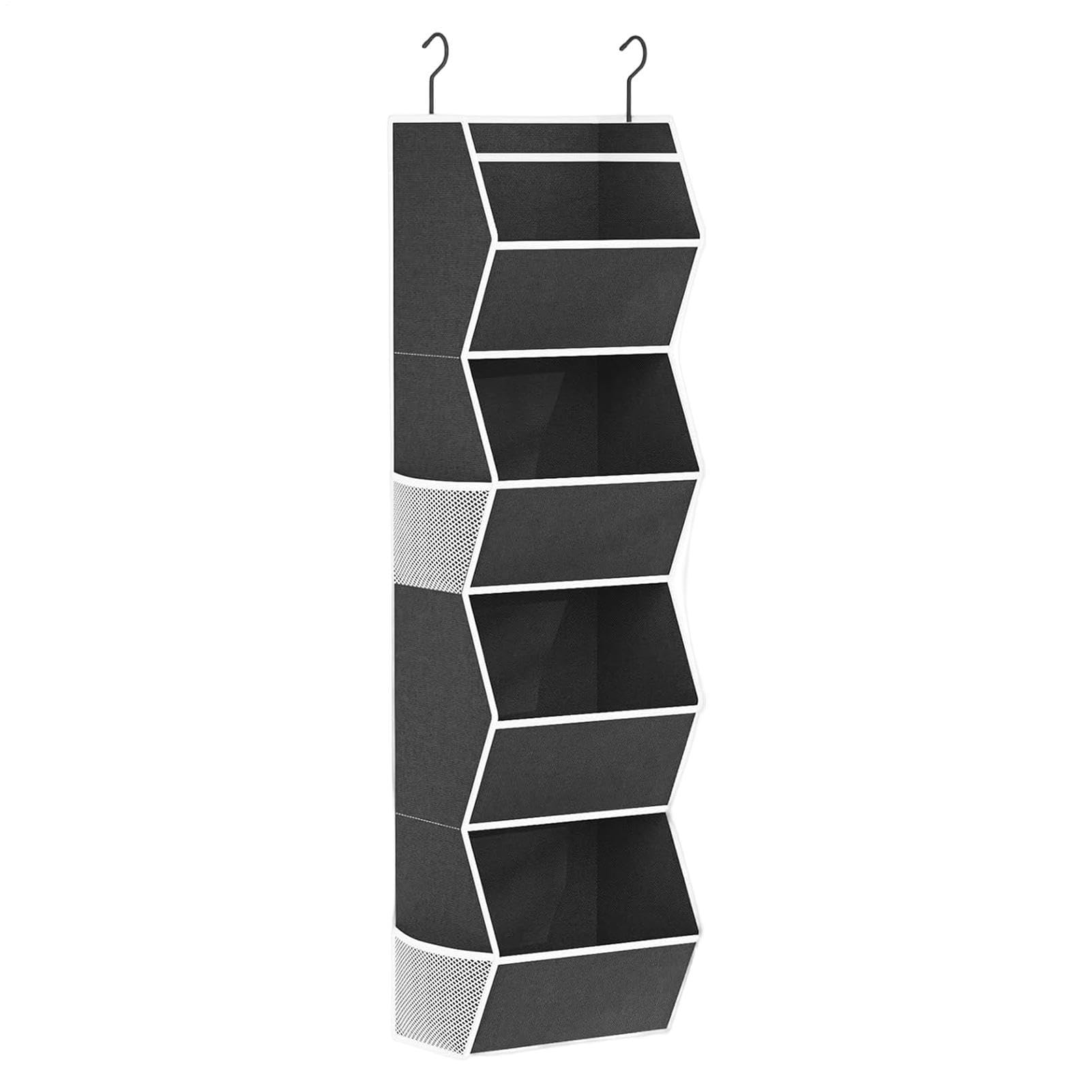 Organizador de armario Estante Plegable de 4 Niveles que Ahorra Espacio | Organizador de ropa y almacenaje para armario para Ropa, Zapatos, Bolsos, Toallas, Gorros y Telas, en Hogar y Dormitorio