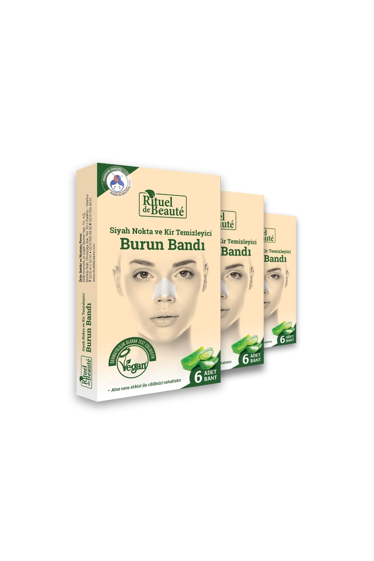 Rituel De Beaute Siyah Nokta Ve Kir Temizleyici Burun Bandı 3'lü, V