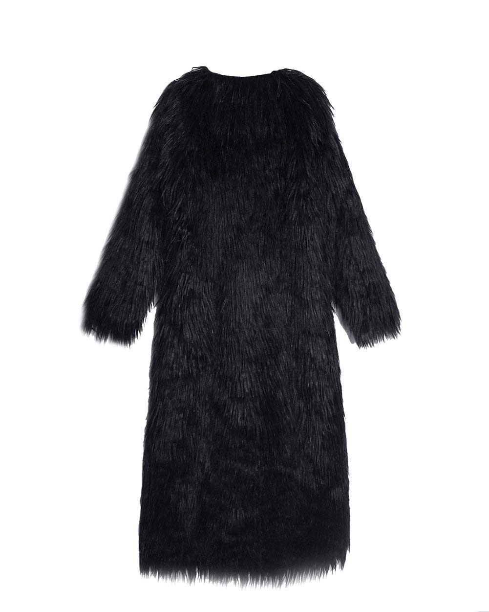 Męski płaszcz futrzany kurtka zimowa długi płaszcz parka kurtka futrzana moda zimowa moda męska odzież outwear ciepły płaszcz płaszcz kurtka męska męska, czarny, L