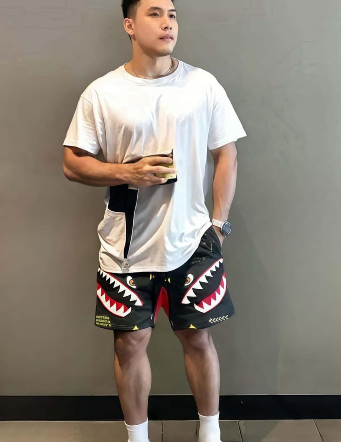 Men's Retro Basketball Shorts - Graphic Streetwear Breathable Mesh Gym Shorts, Lightweight Athletic Shorts with Drawstring
