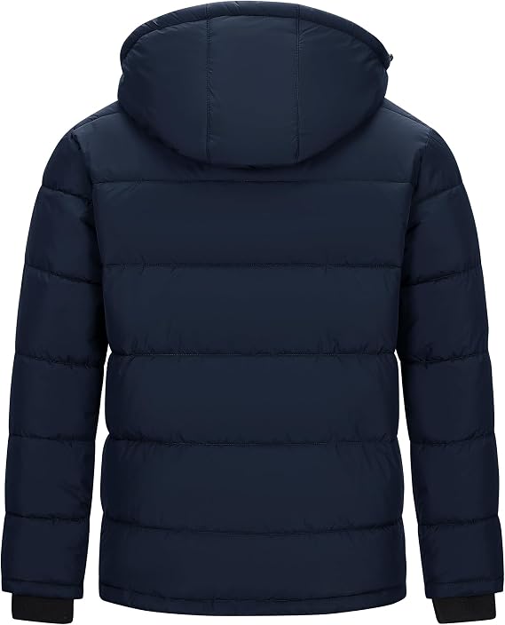 Outdoor Ventures Men's Winter Jacket Water Resistant Warm Puffer Jacket