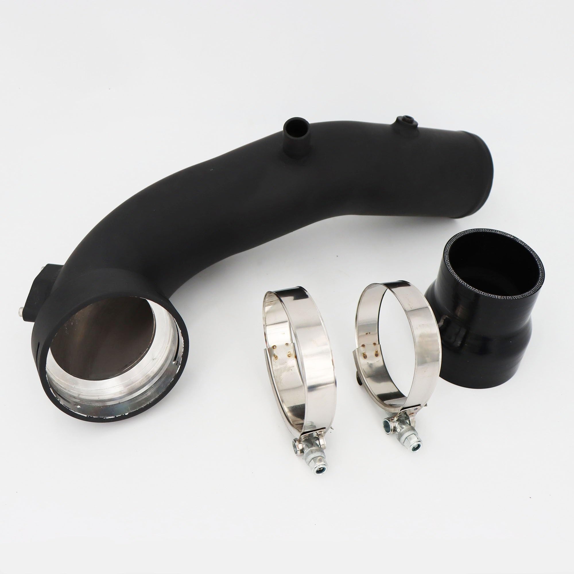 Pasuje do F07 F10 F11 535i 640i 740i X5 X6 2011 + zestaw rurki ładującej intercoolera ze śrubami T Chłodnica powietrze-powietrze Intercooler samochod