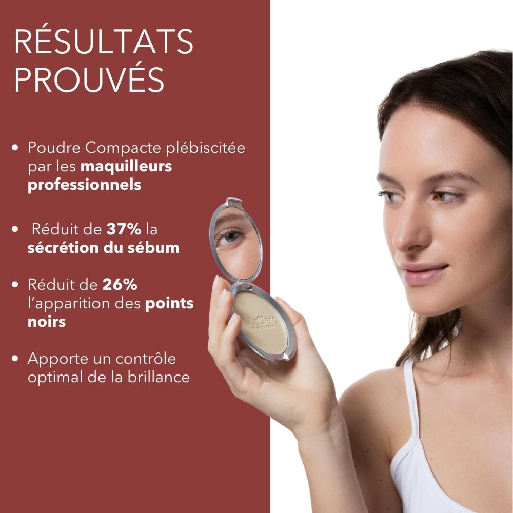 T.LeCLerc compact powder 15 chestnut, 15 Kastanienbraun - Image 3