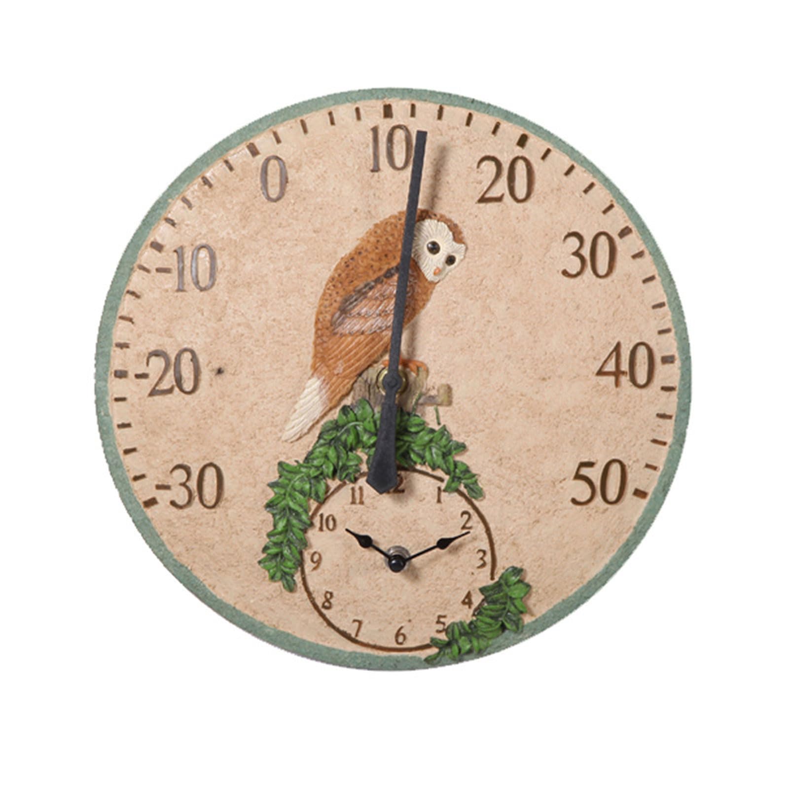 Termometri per Interni, termometri da Parete sospesi per Patio, Orologio da Parete per Cortile Esterno e Giardino con Interni Esterni